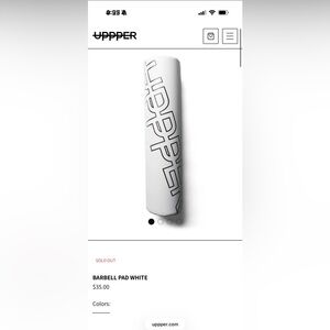 Upper gear barbell pad